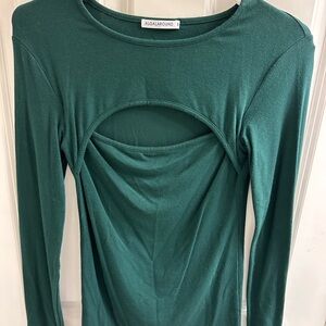 Green Long Sleeve Top